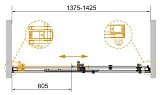 Душевая дверь CEZARES STYLUS-SOFT STYLUS-SOFT-BF-1-140-C-Cr фото 2