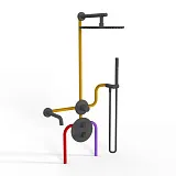 Душевой комплект PAINI Cox 78PZSET36911THSHBATH фото 2