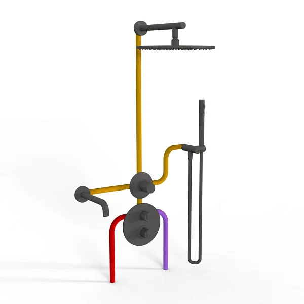 Душевой комплект PAINI Cox 78PZSET36911THSHBATH фото 2