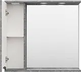 Зеркало Misty Атлантик 80x74 П-Атл-4080-050Л левое с полочкой и подсветкой фото 3