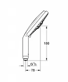 Душевая лейка Grohe Rainshower Cosmopolitan 160 28756000 фото 2