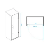 Душевая дверь RGW Passage 41080609-14 фото 1