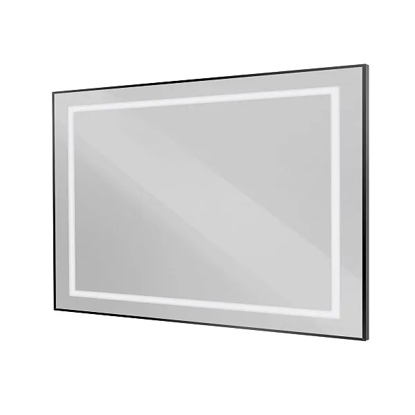 Зеркало BelBagno Kraft 120x80 SPC-KRAFT-1200-800-SENS-NERO с подсветкой фото 1