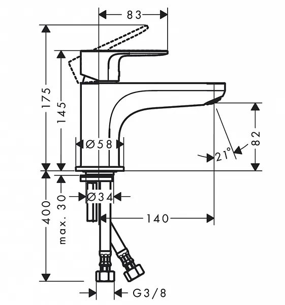 Смеситель Hansgrohe Rebris S 72434000 на борт ванны фото 2