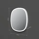 Зеркало AM.PM Func 60x60 M8FMOX0601WGS с подсветкой фото 9