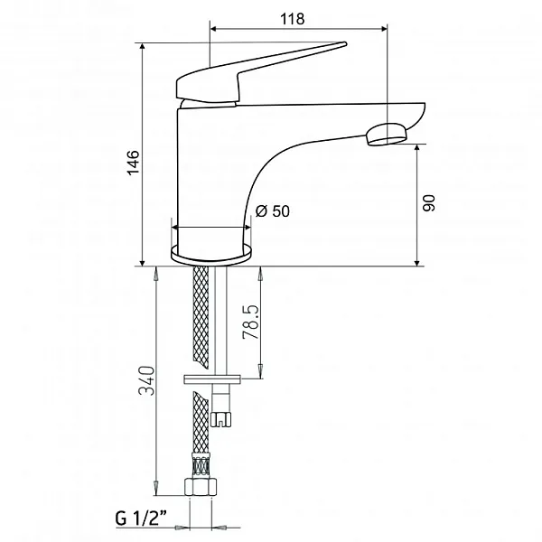 Смеситель для раковины PAINI Laguna LACR205 фото 8