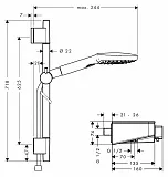 Душевой гарнитур Hansgrohe  ShowerTablet Select 27027400 фото 5