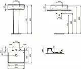 Раковина Ideal Standard Conca 50 см T381601 фото 4