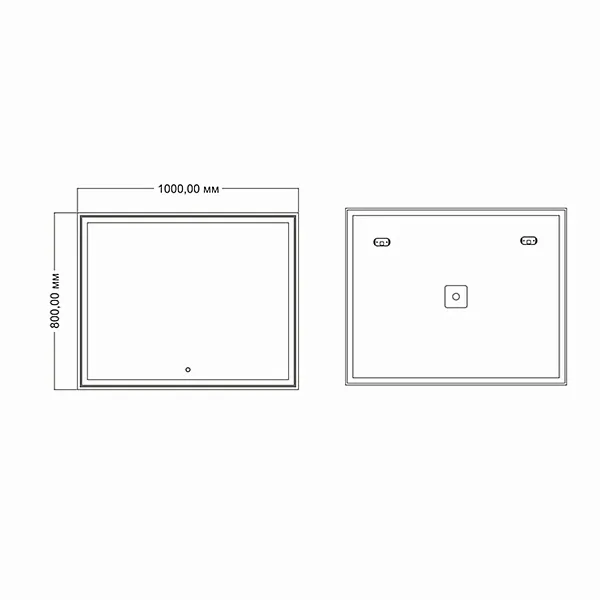 Зеркало Mixline Минио 80x100 4620077042220 с подсветкой фото 2