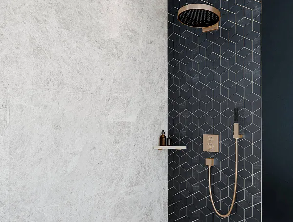 Термостат Hansgrohe Ecostat Square 15714140 для ванны с душем с внутренней частью фото 2