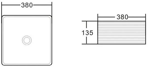 Раковина BelBagno 38 см BB1407 фото 3