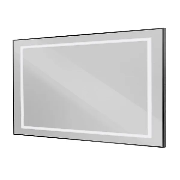 Зеркало BelBagno Kraft 140x80 SPC-KRAFT-1400-800-SENS-NERO с подсветкой фото 1