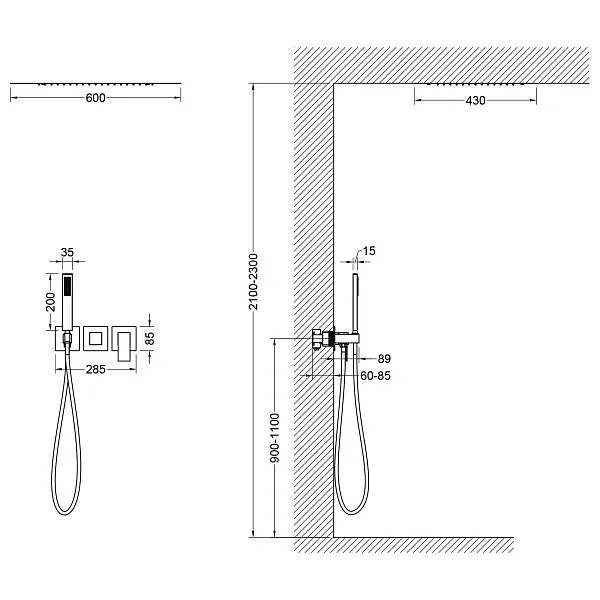 Душевой комплект TIMO Selene SX-2129/03SM фото 2