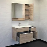 Зеркало Comforty Варна 90x80 00-00009918CF правая с полочкой фото 5