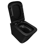 Унитаз Azario Teramo AZ-0052-UQ3MB подвесной безободковый с сиденьем микролифт фото 3