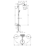 Душевая стойка Hansgrohe Croma 220 Showerpipe 27222000 фото 5