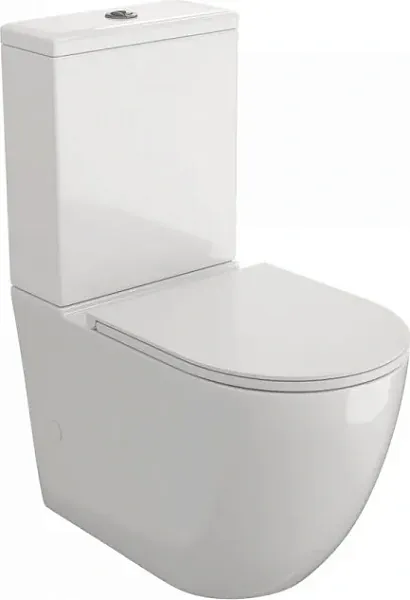 Унитаз-компакт Watersense Milana Vortex W00744 напольный безободковый с микролифтом фото 5