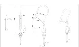 Смеситель Bravat F7420453CP для кухонной мойки с гибким изливом фото 4