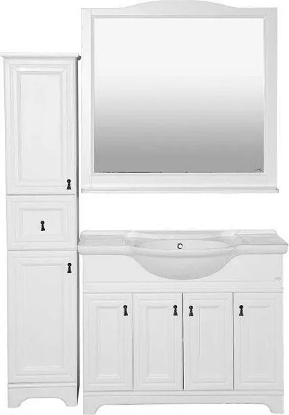 Зеркало Misty Лувр 105x100 П-Лвр02105-012Р с полочкой фото 2