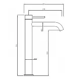 Смеситель для раковины ABBER Wasser Kreis 316 AF8111BGG-L фото 5
