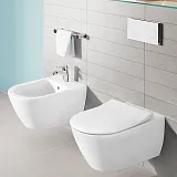 Унитаз Villeroy & Boch Subway 2.0 Plus 5614 R2R1 подвесной безободковый с микролифтом фото 4
