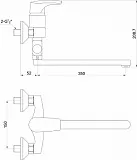 Смеситель Timo Uta 0095Y универсальный фото 2