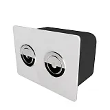 Кнопка смыва Point Венера PN44072WC двухцветная: белая, хром фото 3