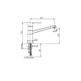 Смеситель для кухонной мойки PAINI Le Mans 90CR573GMLMKM фото 5
