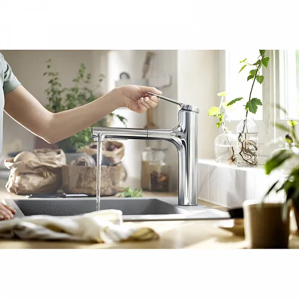 Смеситель Hansgrohe Zesis M35 74801000 для кухонной мойки фото 3