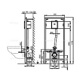 Система инсталляции Alcadrain A114S/1200 для унитазов фото 2