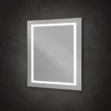 Зеркало BelBagno Kraft 80x80 SPC-KRAFT-800-800-SENS-NERO с подсветкой фото 4