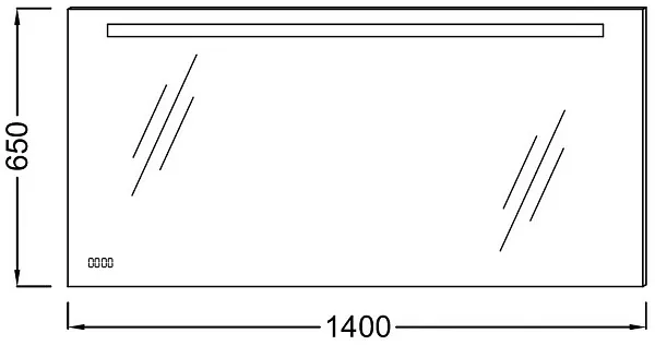 Зеркало Jacob Delafon Formilia EB1165-NF 140 см, часы фото 3