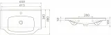 Раковина CeraStyle Классик 65 см 081000-u-01 фото 4