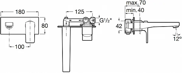 Смеситель Roca L90 5A3L20C00 для раковины фото 2