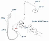 Душевой комплект WasserKRAFT A16030 Thermo встраиваемый фото 3