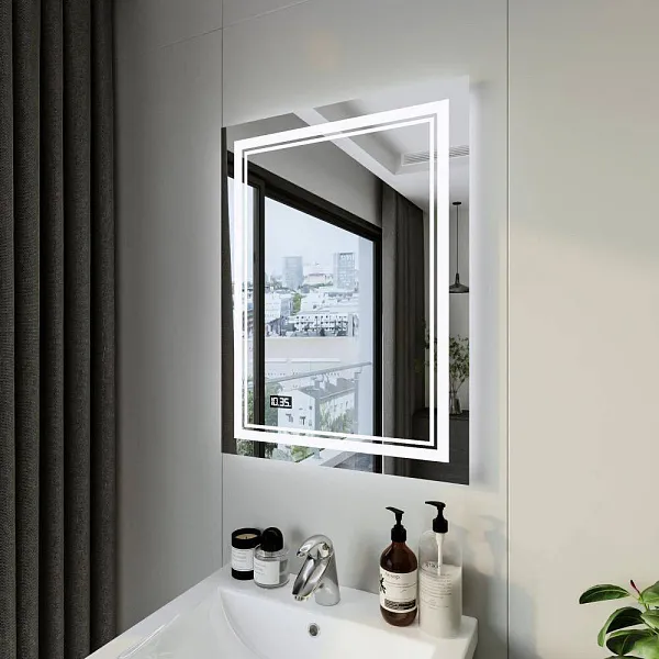 Зеркало Бриклаер Эстель-2 60х80 4627125414282 с подсветкой фото 4