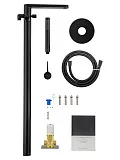 Смеситель для ванны с душем Wonzon & Woghand STICK WW-88649901-MB фото 7