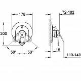 Смеситель Grohe Europlus 19536IG0 для ванны с душем хром/золоо фото 2
