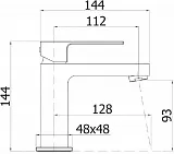 Смеситель Cezares Effect EFFECT-LSM1-01-W0 для раковины фото 2