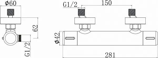 Термостат Agger Thermo A2450000 для душа фото 2