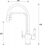Смеситель ZorG Sanitary ZR 342-6 YF для кухонной мойки фото 2