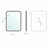 Зеркало Mixline Мальта-лофт 80x60 4630104802994 с подсветкой фото 2