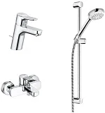 Комплект смесителей Kludi Pure&Easy 376850565 3 в 1 фото 1