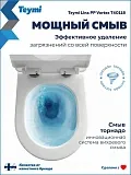Унитаз подвесной Teymi Milana Vortex W01830 подвесной безободковый с микролифтом фото 2