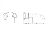 Встраиваемый смеситель Wonzon & Woghand STICK WW-88869017-MB фото 1