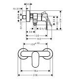 Смеситель Hansgrohe Rebris S 72640670 для душа фото 3