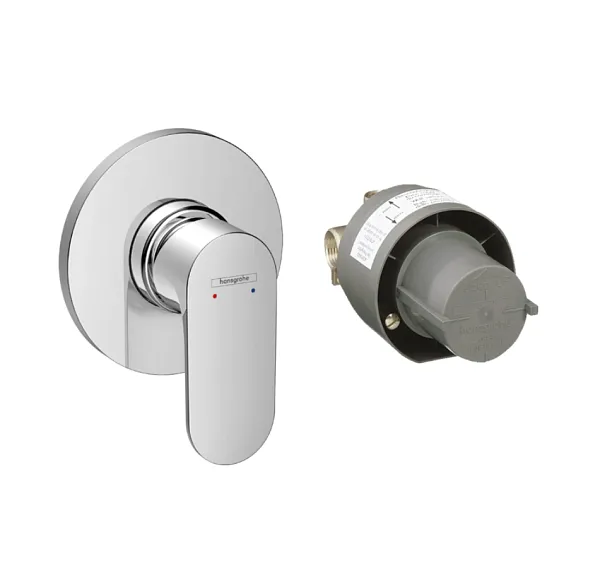 Смеситель Hansgrohe Rebris S 72648000 для душа внешняя и скрытая часть фото 1