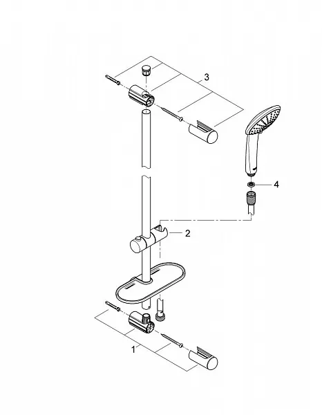 Душевой гарнитур Grohe Euphoria 110 Duo 27242001 фото 6