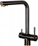 Смеситель ZorG Inox SZR-7039 BR/GRAFIT для кухонной мойки фото 1