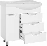 Тумба с раковиной Style Line Жасмин 83 напольная левая фото 2